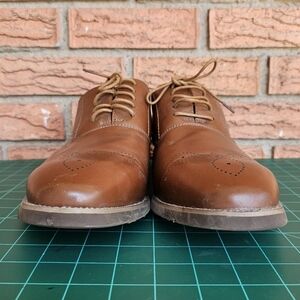 Golaiman Classic Brown Leather Men's Shoes Size 14